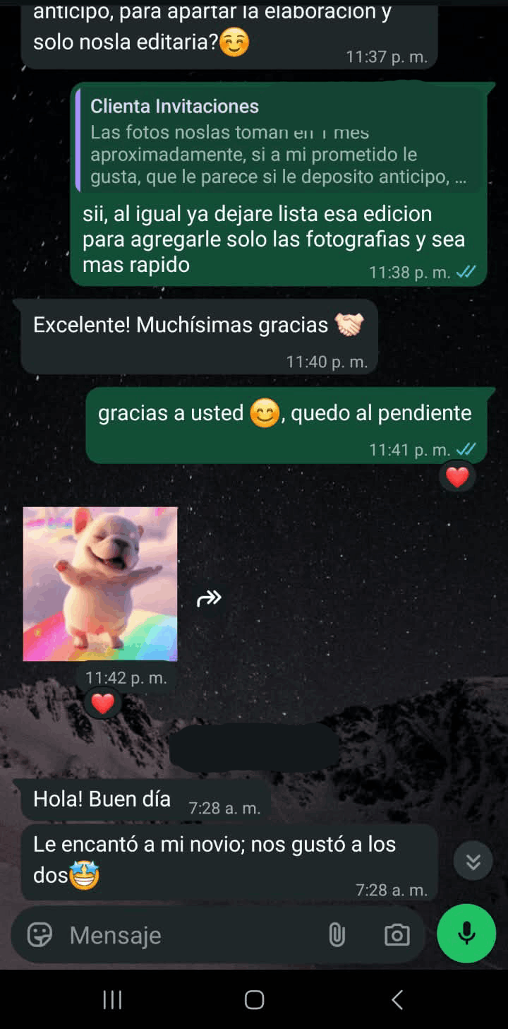 Captura de reseña de cliente 4